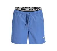 JACK & JONES Jpstmaui Surf Double WB Swim Shorts, Delft, L Uomo