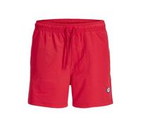 JACK & JONES Jpstmaui Tropic Solid Swim Shorts SN, Rosso Vivo, M Uomo