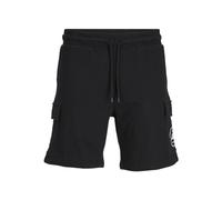 JACK & JONES Jpstswift Cargo Sweat Shorts AUT Pantaloncini in Felpa, Nero, S Uomo