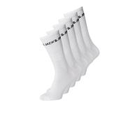 JACK & JONES Lot by 5 paia di calzini per bambini Basic Logo, bianco