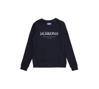 Jack & Jones Junior Felpa 'JJDevin Daytona' blu scuro / bianco Bambini Jack & Jones Junior 164