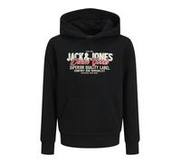 Jack & Jones Junior Felpa 'JJELOGO' nero / bianco Bambini Jack & Jones Junior 152 nero / bianco