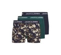 JACK&JONES JUNIOR JACCAMOFLAGE Trunks 3 Pack Jnr Boxer a Pantaloncino, Navy Blazer/Pack:Navy Blazer-Deep Teal, 152 Bambino