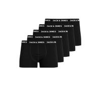 JACK & JONES JUNIOR Jachuey Trunks, Boxer per Bambini e Ragazzi, Confezione da 5, Nero, 128