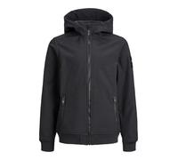Jack & Jones Junior JJEBASIC - Giacca softshell con cappuccio SN JNR, colore nero, 128, Nero, 128 cm