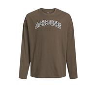 JACK&JONES JUNIOR Jjecaleb Varsity Tee LS O-Neck SN Mni Maglietta a Maniche Lunghe, Canteen/vestibilità: Larga, 116 cm Bambini e Ragazzi
