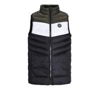 JACK&JONES JUNIOR Jjesprint-Collare Scaldacollo Gilet, Nero/Dettaglio: Bianco/Rosa, 128 cm Bambini e Ragazzi