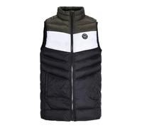 JACK&JONES JUNIOR Jjesprint-Collare Scaldacollo Gilet, Nero/Dettaglio: Bianco/Rosa, 164 cm Bambini e Ragazzi