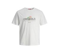 JACK&JONES JUNIOR Jorcasey SS Crew Neck Mni-Maglietta da Uomo T-Shirt, Bianco, 128 cm Bambini e Ragazzi