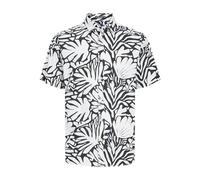JACK&JONES JUNIOR Jorjoshua Aruba Shirt SS Jnr Camicia a Maniche Corte, Cloud Dancer/AOP: Astratto, 164 Bambini e Ragazzi