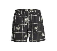 JACK&JONES JUNIOR Jpstfiji Jjswim Oceanday Ss24 Ly Jnr Costume a Pantaloncino, Nero, 152 Bambini e Ragazzi