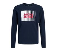 JACK & JONES JJECORP LOGO TEE PLAY LS O-NECK NOOS JNR, T-Shirt Uomo, Blu (Navy Blazer), 176
