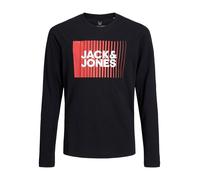 JACK & JONES JJECORP LOGO TEE PLAY LS O-NECK NOOS JNR, T-Shirt Uomo, Nero (Black), 128