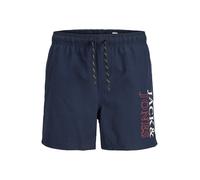 Jack & Jones Junior Pantaloncini da bagno 'JPSTMaui' navy / lampone / bianco Bambini Jack & Jones Junior 140