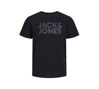 Jack & Jones T-shirt Jjecorp Logo SS Girocollo Noos Stampa Nero 140 Bambini e Ragazzi