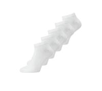 JACK & JONES Jwhwood Short Sock 5 Pack Calzini, Bianco, Taglia Unica (Pacco da 5) Uomo