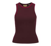 JACK & JONES Jxevelyn Comfy Piping Top Knit, Cabernet, M