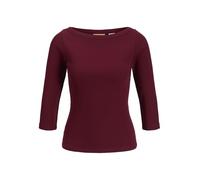 Jack & Jones Jxfifi STR 3/4 Boatneck Top Jrs Noos, Cabernet, XL