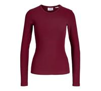 JACK & JONES Jxfreya STR LS Rib Tee Jrs Noos, Cabernet, M