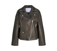 Jjxx giubbino donna stile chiodo in ecopelle marrone M