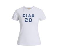 JACK & JONES Jxgigi STR S Patch Tee Jrs, Bianco, S