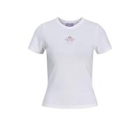 JACK & JONES Jxgigi STR SS Valentine Tee Jrs, Bianco, M Donna