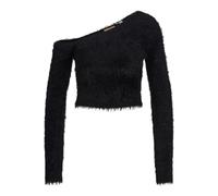 Jack & Jones Jxheidi One Shoulder Knit da Donna, Nero, L EU, Nero, L