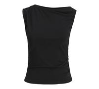 JACK & JONES Jxholly SL Asym Top Jrs, Nero, M Donna