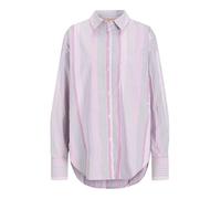 JACK&JONES JXJAMIE LS Relaxed Poplin Shirt Wvn Noos, Camicia Donna, Fuchsia Red/Stripes:Multi,