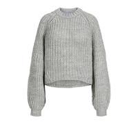 Jack & Jones Jxkelly Chunky Crew Neck Knit Maglione da Donna, Grigio, M