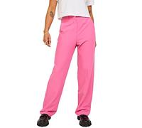 JACK & JONES Jxmary Reg Hw Pant Pnt Noos, Pantaloni Donna, Rosa Carminio, 28W / 30L