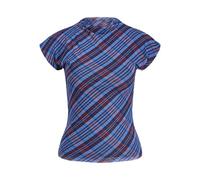 JACK & JONES Jxminna Mesh SS High Neck Top Wvn, Blue Ice, S Donna