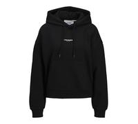 Jack & Jones Jxstudio Vesterbro LS RLX - Felpa con Cappuccio Swt Noos, Nero, S