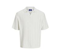 JACK & JONES Knit Jorparos-Polo in Maglia Easter SS Crochet, Sale Marino, XS Uomo