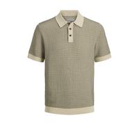 JACK & JONES Knit Jprblukingsley-Polo a Maglia SS, Oliva Martini, L Uomo