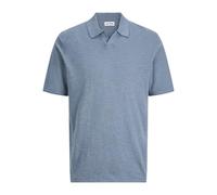 JACK & JONES Knit Split Neck Jjkane-Polo Mni con Scollo a V, Miraggio Blu, 110 Bambini e Ragazzi