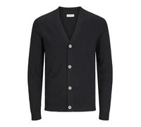 JACK & JONES Jjeemil Knit Button Cardigan Noos Maglione, Nero, L Uomo