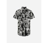 JACK & JONES Jorlafayette AOP Shirt SS Camicia a Maniche Corte, Nero, M Uomo