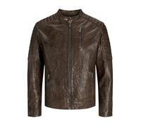 Jack & Jones Richard Leather Jacket Marrone L Uomo