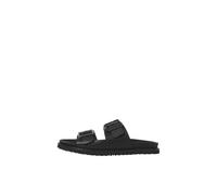 JACK & JONES Leather, Jfwvenice-Sandali in Pelle Uomo, Nero, 40 EU