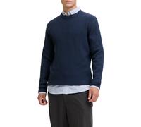 Jack&Jones maglia uomo girocollo trama rombi blu XL