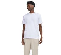 JACK & JONES Maglietta a Girocollo Basic con Spalle Basse a Maniche Corte JJEURBAN, Colore:Bianco, Size:XS