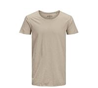 JACK & JONES Maglietta a Maniche Corte da Uomo Jjebas, con Scollo a U Stringa S