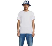 T-shirt girocollo in cotone bio Bianco S Tinta unita