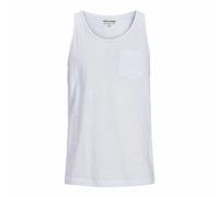 Jack & Jones Maglietta con Bretelle Uomo Tampa Slub Bianco