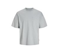 JACK & JONES Jcotanical Stripe Tee SS Crew Neck SN T-Shirt, Alta velocità, M Uomo