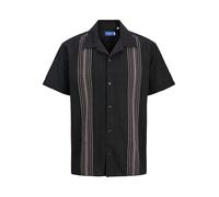 JACK & JONES Maglietta da Uomo Jortavira EMB SS, Nero, M