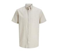 JACK & JONES Maglietta da Uomo Jprblusummer Shield S/S, White Pepper., L