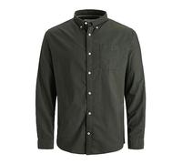 Jack & Jones Oxford Plus Size Long Sleeve Shirt Verde 6XL Uomo