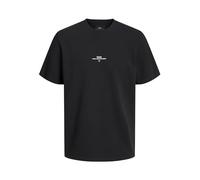 JACK & JONES Maglietta da Uomo Rddluca Tee S/S Crew Neck Noos, Nero, M